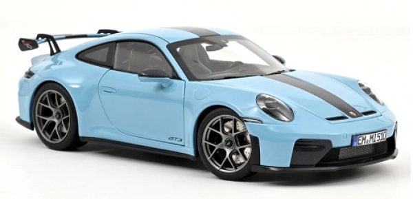 187000 Porsche 911 GT3 w/Weissach Pack 2025 Gulfblue 1:18
